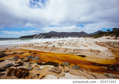 Wineglass Bay Beach in Tasmania Australia Wineglass Bay Beach in Tasmania Australia 95471303