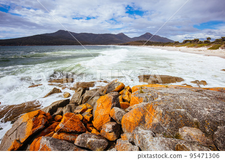 Wineglass Bay Beach in Tasmania Australia Wineglass Bay Beach in Tasmania Australia 95471306