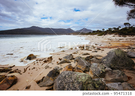 Wineglass Bay Beach in Tasmania Australia Wineglass Bay Beach in Tasmania Australia 95471318