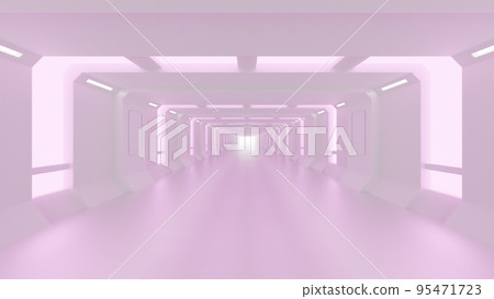 A futuristic space reminiscent of an advanced science laboratory. Floors illuminated by cool lines of light embedded in walls and ceilings, A futuristic space reminiscent of an advanced science laboratory. Floors illuminated by cool lines of light embedded in walls and ceilings, 95471723