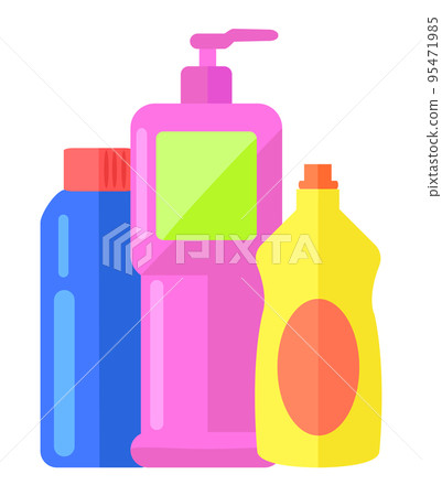 Cleaning agent, bottle with dispenser or airless pump, with cleanser, with liquid for washing dish Cleaning agent, bottle with dispenser or airless pump, with cleanser, with liquid for washing dish 95471985