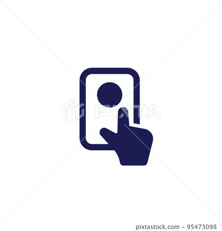 doorbell, press a button icon doorbell, press a button icon 95473098