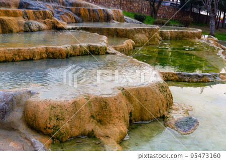 Red springs near Pamukkale in Turkey. 95473160