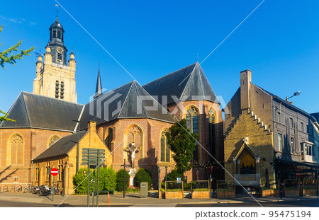 Church of Saint Michael Roeselare at the main market square . Roeselare. Belgium Church of Saint Michael Roeselare at the main market square . Roeselare. Belgium 95475194