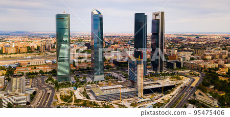 Four towers of the business district in Madrid. Four towers of the business district in Madrid. 95475406