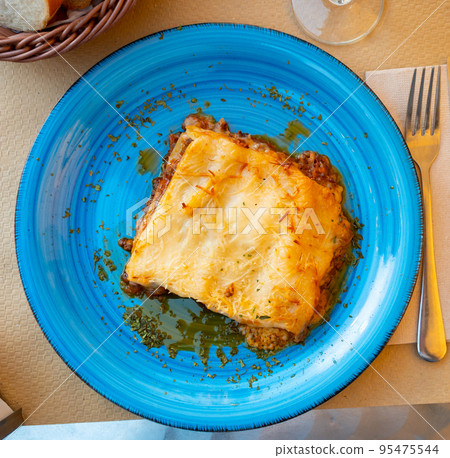 Traditional italian food lasagna Traditional italian food lasagna 95475544