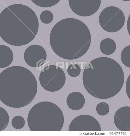 Abstract seamless pattern with gray different size balls on silver 95477761