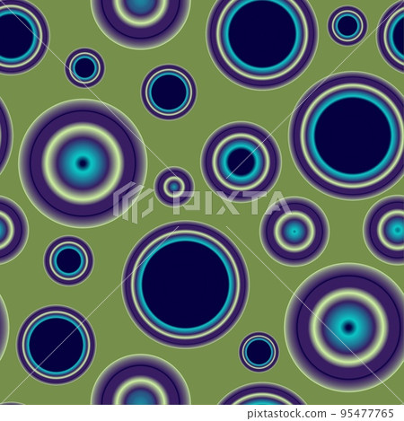Abstract seamless pattern with colorful different size balls on olive Abstract seamless pattern with colorful different size balls on olive 95477765