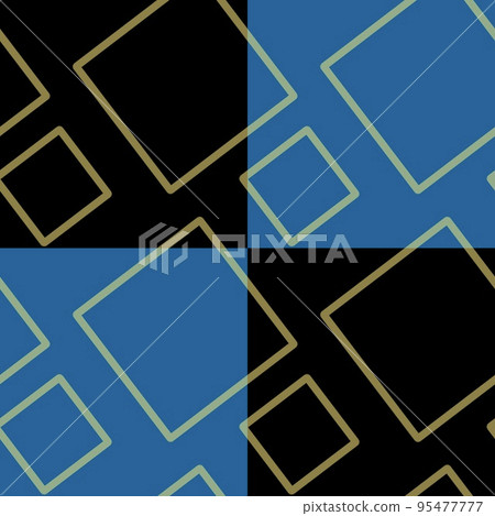 Seamless pattern of randomly arranged squares of blue,black,beige 95477777