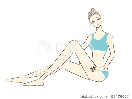 女性腿部脫毛圖 95479052