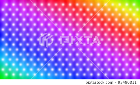 排列的點和背景漸變數字圖像霓虹七彩彩虹 2 95480811