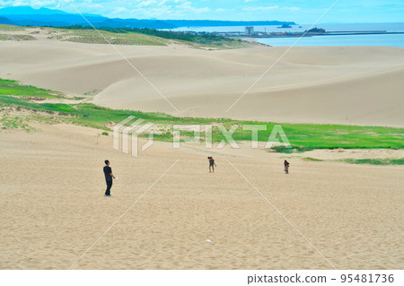 [San'in Kaigan National Park] Tottori Sand Dunes, Umanose, Karo Port and the Sea of Japan, Tottori City, Tottori Prefecture 95481736