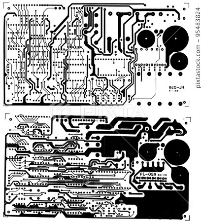 real circuit board 95483824