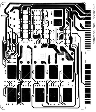 real circuit board 95483826