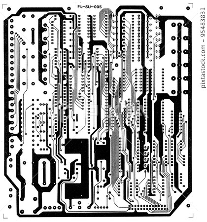 real circuit board 95483831