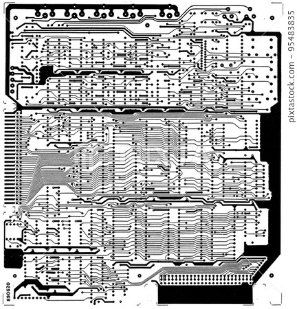 real circuit board 95483835