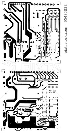 real circuit board 95483838