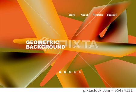 Broken pieces abstract background. Trendy background for your landing page design, concept of web page design for website and mobile website 95484131