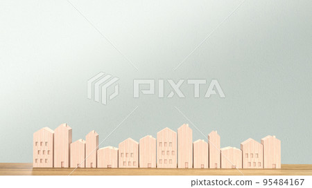 The home wood  for property concept 3d rendering 95484167