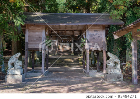 鳥取縣日野郡日南町印加樂樂福神社瑞神門 95484271