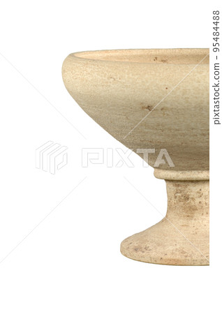 A clay vase isolated on a white background A clay vase isolated on a white background 95484488