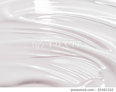 Glossy white cosmetic texture as beauty make-up product background, cosmetics and luxury makeup brand design concept 95485183