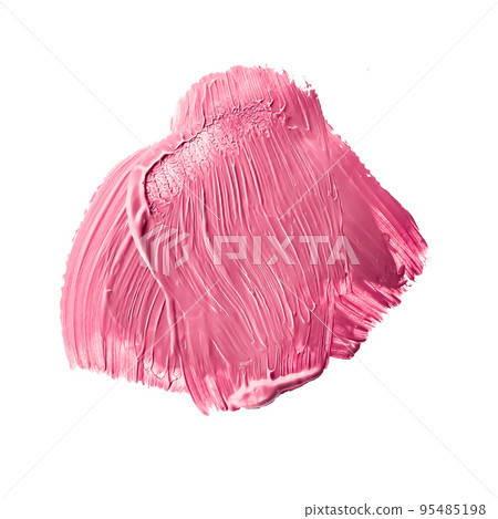 Pastel pink beauty swatch, skincare and makeup cosmetic product sample texture isolated on white background, make-up smudge, cream cosmetics smear or paint brush stroke closeup Pastel pink beauty swatch, skincare and makeup cosmetic product sample texture isolated on white background, make-up smudge, cream cosmetics smear or paint brush stroke closeup 95485198