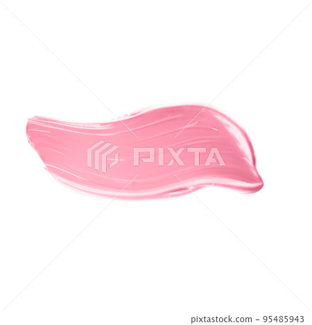 Pastel pink beauty swatch, skincare and makeup cosmetic product sample texture isolated on white background, make-up smudge, cream cosmetics smear or paint brush stroke closeup Pastel pink beauty swatch, skincare and makeup cosmetic product sample texture isolated on white background, make-up smudge, cream cosmetics smear or paint brush stroke closeup 95485943