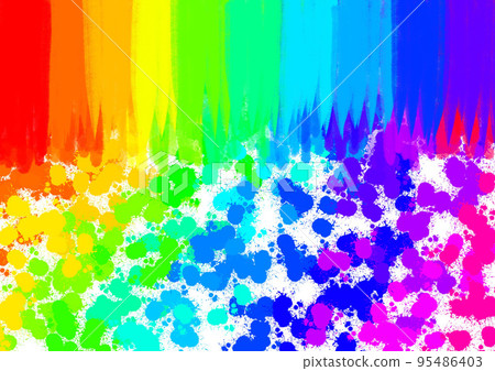 Rainbow colorful watercolor crayon colored pencil background material bright Rainbow colorful watercolor crayon colored pencil background material bright 95486403