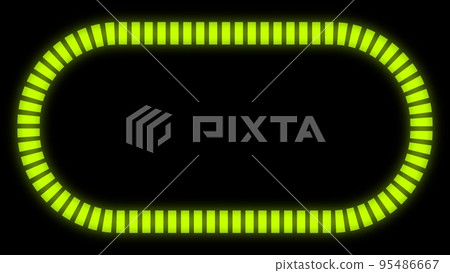 Frame title background yellow with luminous dashed ellipse line Frame title background yellow with luminous dashed ellipse line 95486667