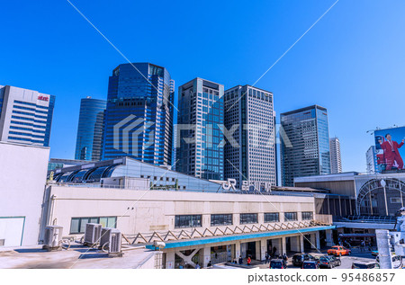 Tokyo cityscape in Japan October. Overlooking Shinagawa Station and office buildings = October 20 Tokyo cityscape in Japan October. Overlooking Shinagawa Station and office buildings = October 20 95486857
