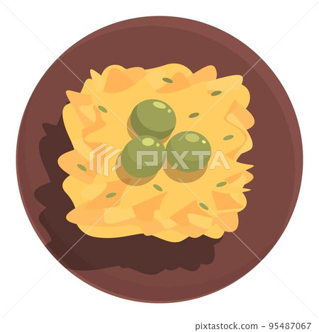 Portugal food olives icon cartoon vector. Cuisine fish. Belem cod Portugal food olives icon cartoon vector. Cuisine fish. Belem cod 95487067
