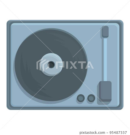 Vinyl mixtape icon cartoon vector. Music player. Audio device Vinyl mixtape icon cartoon vector. Music player. Audio device 95487337