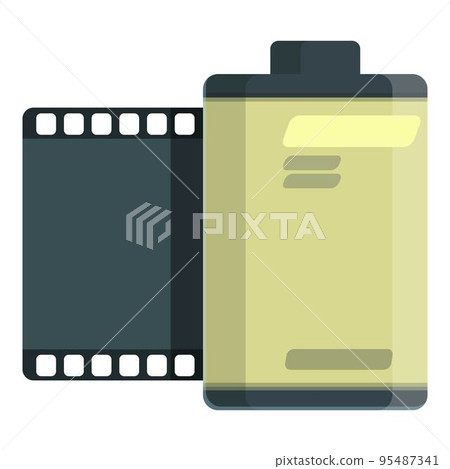 Camera film icon cartoon vector. Retro device. Music player Camera film icon cartoon vector. Retro device. Music player 95487341