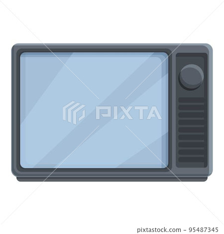 Color tv set icon cartoon vector. Music player. Stereo device 95487345
