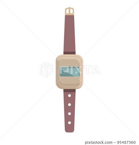 Old electric watch icon cartoon vector. Vintage device. Equipment style Old electric watch icon cartoon vector. Vintage device. Equipment style 95487360
