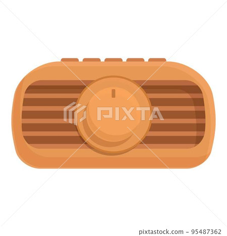 Analogue radio technology icon cartoon vector. Retro old. Music device Analogue radio technology icon cartoon vector. Retro old. Music device 95487362