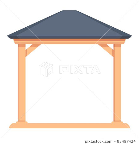 Tree pergola icon cartoon vector. Wedding house. Gazebo bower Tree pergola icon cartoon vector. Wedding house. Gazebo bower 95487424