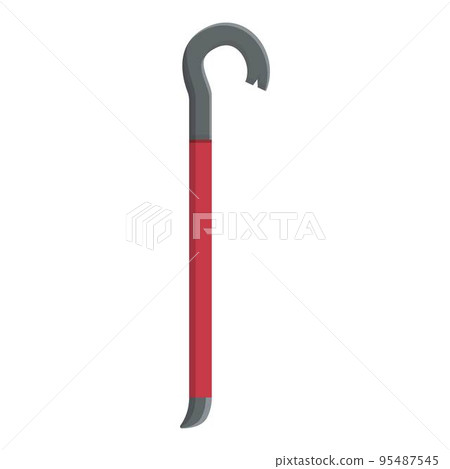 Crowbar icon cartoon vector. Hand construction. Work metal 95487545