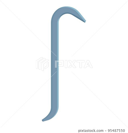 Steal crowbar icon cartoon vector. Tool stealing. Metal work Steal crowbar icon cartoon vector. Tool stealing. Metal work 95487550