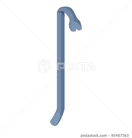 Stealing crowbar icon cartoon vector. Hand tool. Crime claw Stealing crowbar icon cartoon vector. Hand tool. Crime claw 95487563