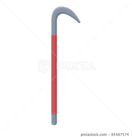 Metal crowbar icon cartoon vector. Hand burglary. Work bar Metal crowbar icon cartoon vector. Hand burglary. Work bar 95487574