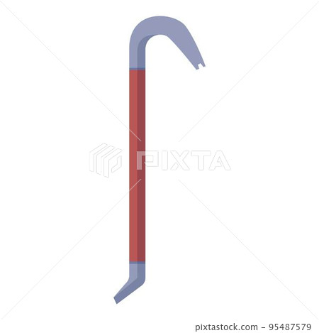 Hand crowbar icon cartoon vector. Design metal. Crime tool 95487579