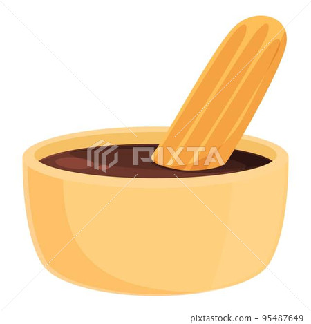 Mexican churro icon cartoon vector. Pastry food. Cake spain Mexican churro icon cartoon vector. Pastry food. Cake spain 95487649