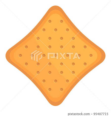 Star cracker icon cartoon vector. Cookie food. Cake snack 95487715