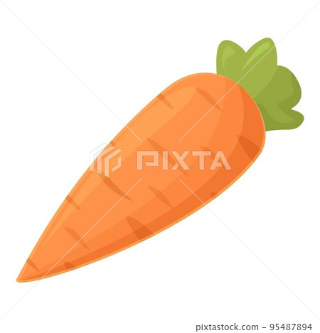Fresh carrot icon cartoon vector. Vitamin nutrition. Organic natural Fresh carrot icon cartoon vector. Vitamin nutrition. Organic natural 95487894