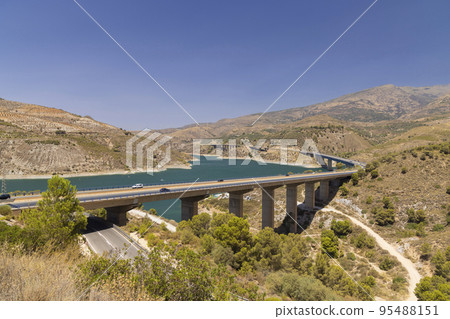 water dam Rules (Embalse de Rules), Sierra Nevada, Andalusia, Spain water dam Rules (Embalse de Rules), Sierra Nevada, Andalusia, Spain 95488151