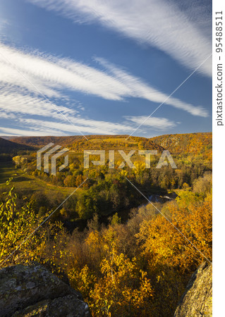 Nine Mills Viewpoint near Hnanice, NP Podyji, Southern Moravia, Czech Republic 95488511