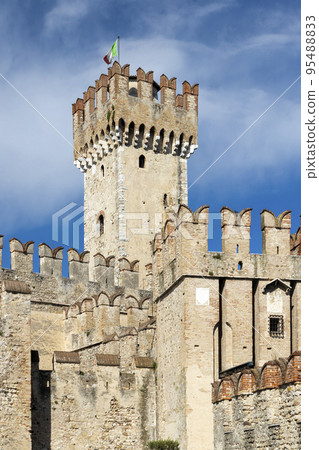 Sirmione castle, Lake Garda, Lombardy region, Italy Sirmione castle, Lake Garda, Lombardy region, Italy 95488833