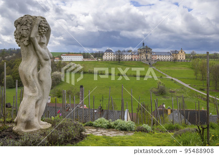 Kuks hospice with baroque decoration, Eastern Bohemia, Czech Republic 95488908